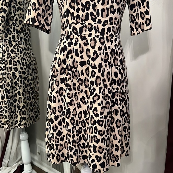 Kate Spade Leopard Print Ponte Dress Size 6 - Picture 6 of 14